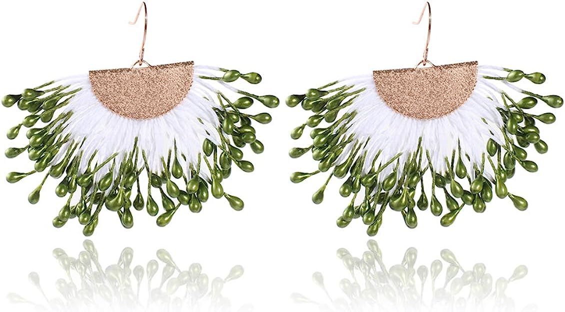 Bohemian Tassel Earrings for Women - Dangle Earrings Fringe Statement Earrings, Unique Gifts for ... | Amazon (US)