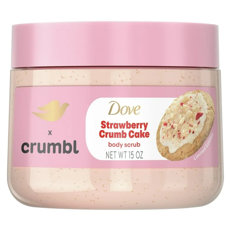 Dove Crumbl Exfoliating Body Scrub Strawberry Cookie, 15 oz | Walmart (US)