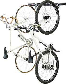 Rubbermaid FastTrack Garage Storage Bike Storage Kit, 3 Piece, All in One Rail Hook Kit Organizer... | Amazon (US)