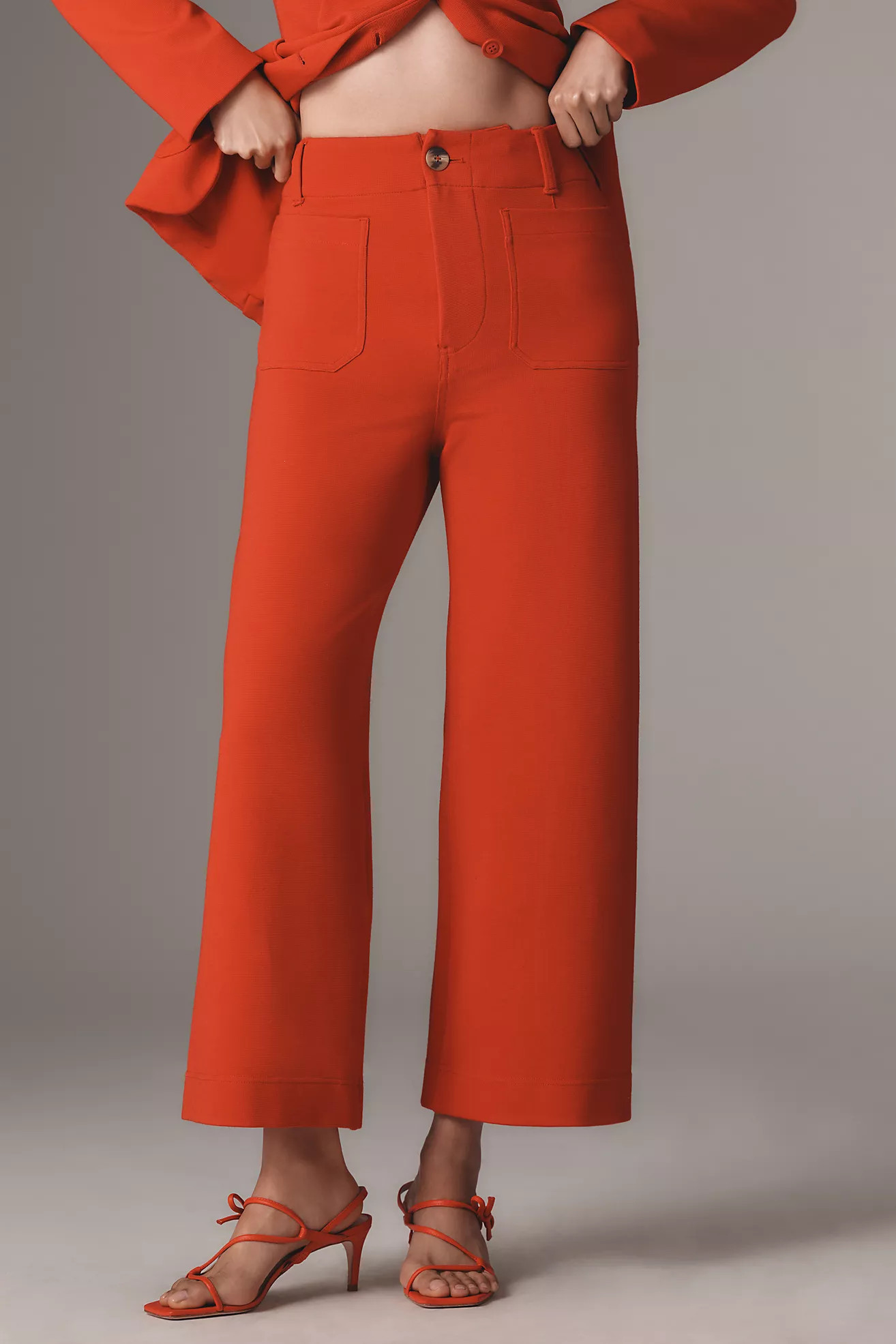 The Colette Cropped Wide-Leg Pants by Maeve: Knit Edition | Anthropologie (US)