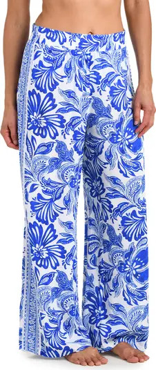 Botanical Brocade Wide Leg Cover-Up Pants | Nordstrom
