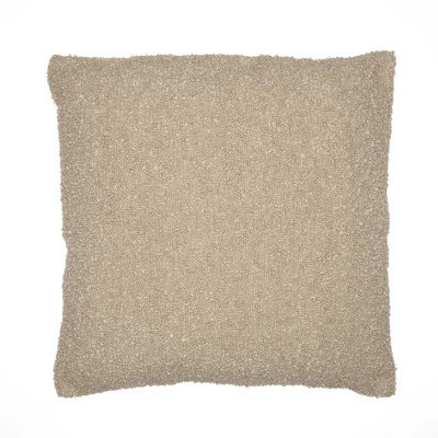 HomeRoots 20" Taupe Throw Pillow With Shag | Target