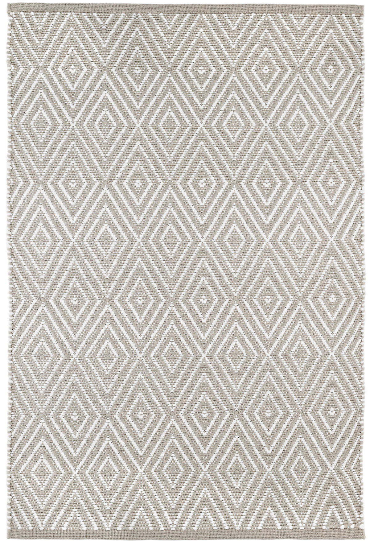 Diamond Platinum/White Indoor/Outdoor Rug | Dash &amp; Albert | Annie Selke