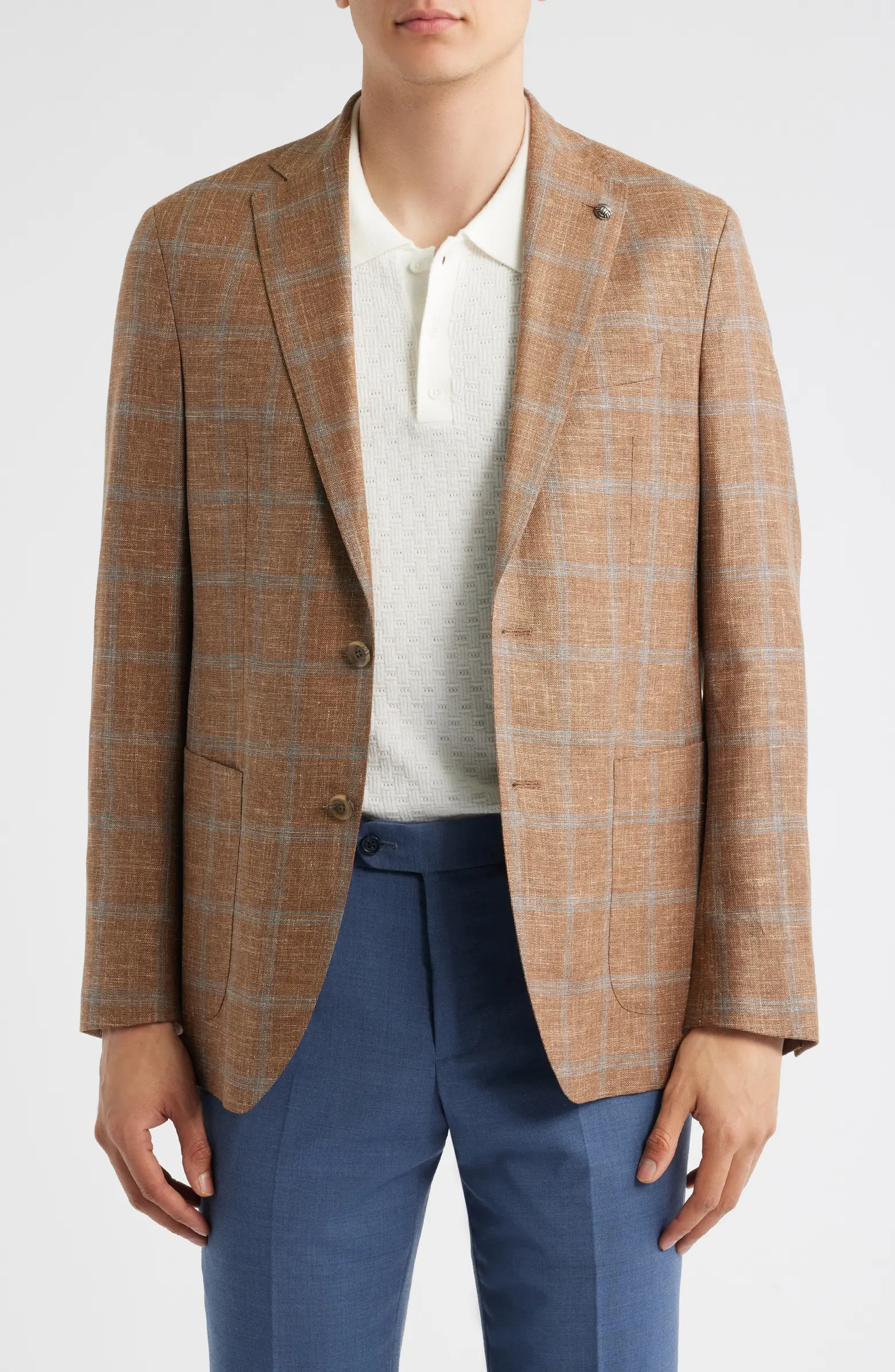 Hampton Tobacco Plaid Sport Coat | Nordstrom