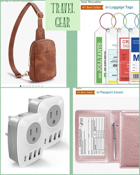A few travel essentials 
Backpack (crossbody and backpack)
Chargers,outlets 
Luggage tags
Passport holder

#LTKstyletip #LTKtravel #LTKFind