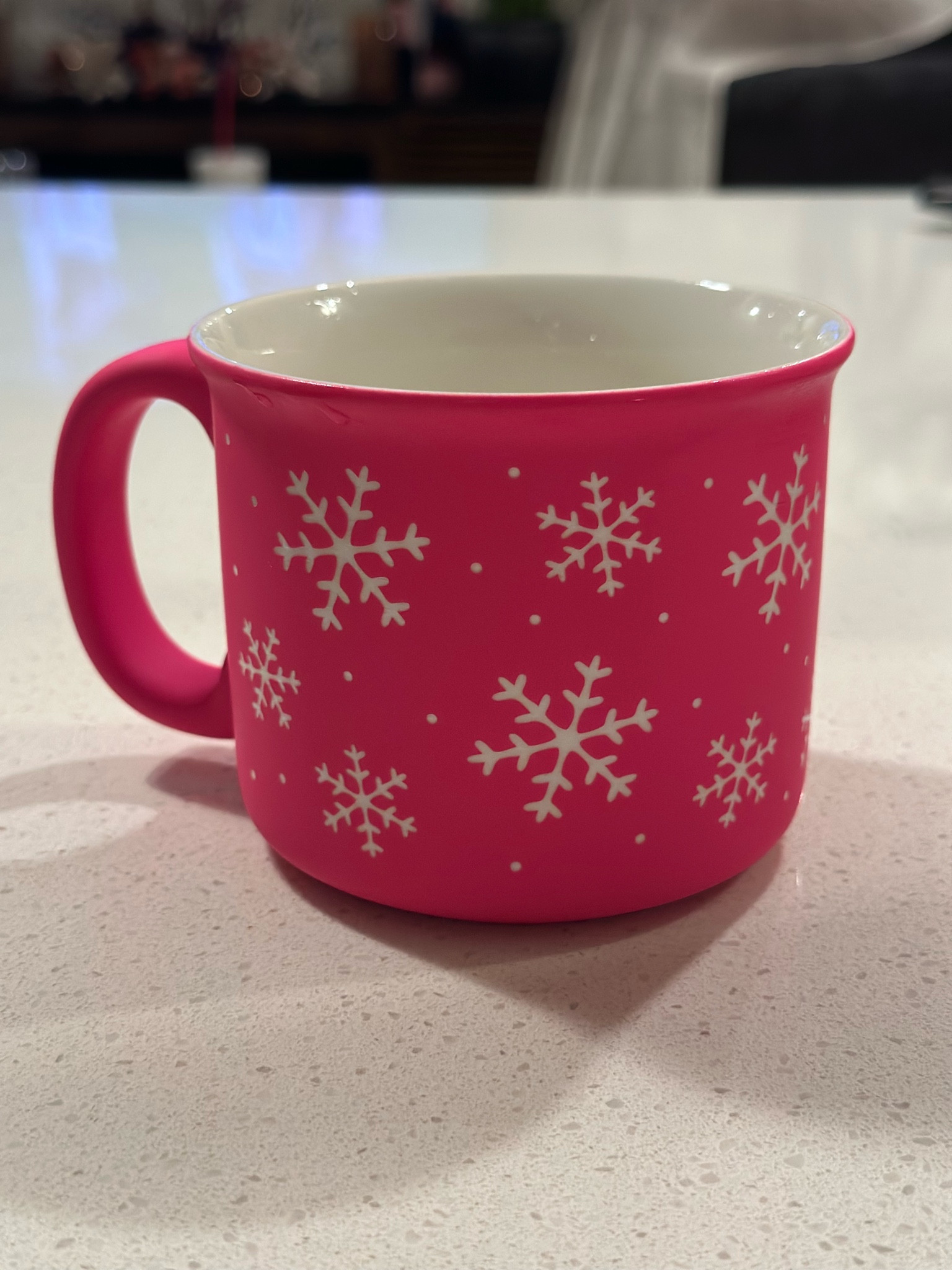 Cutest pink snowflake coffee mug 💕☕️

#LTKSeasonal #LTKHome