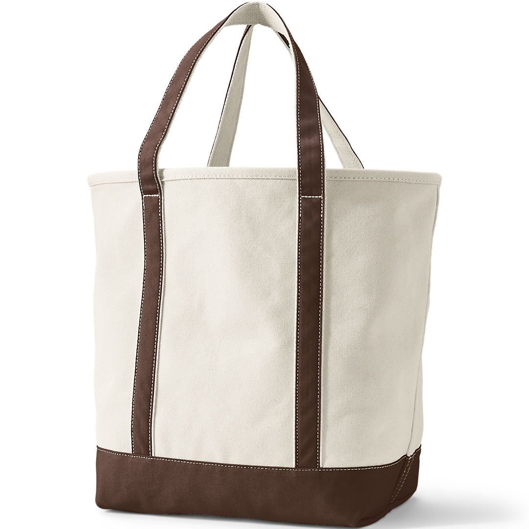 Large 5 Pocket Open Top Canvas Tote Bag | Lands' End (US)