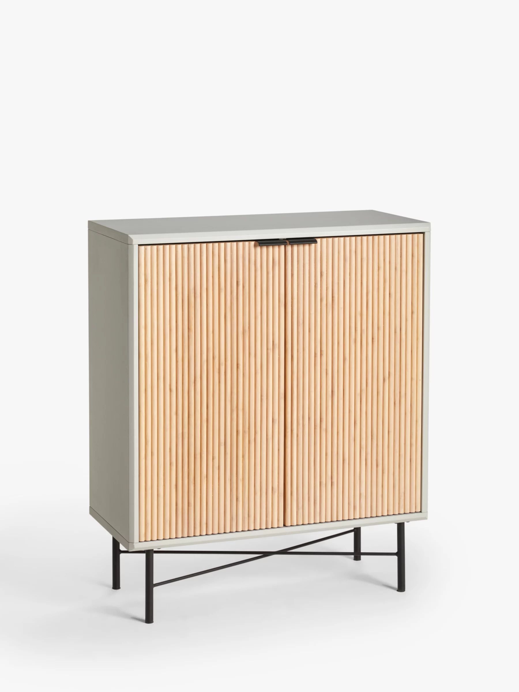 ANYDAY John Lewis & Partners Ridge Storage Cabinet, Grey | John Lewis (UK)