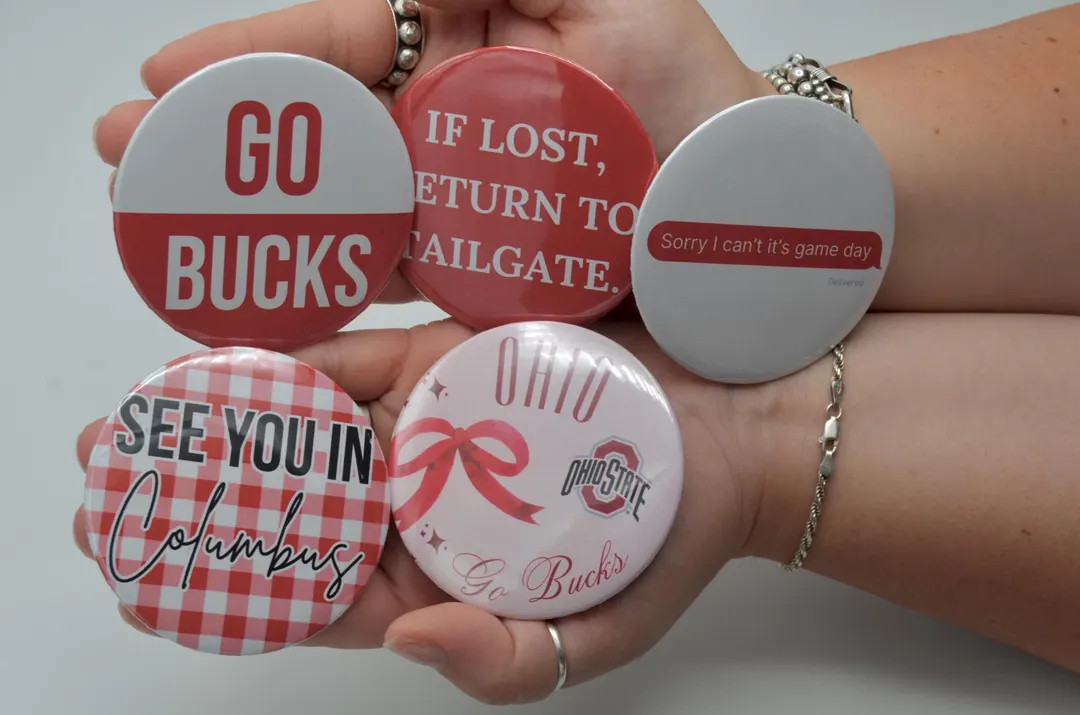 Ohio State Gameday Buttons | Gameday Accessories | Go Bucks - Etsy | Etsy (US)