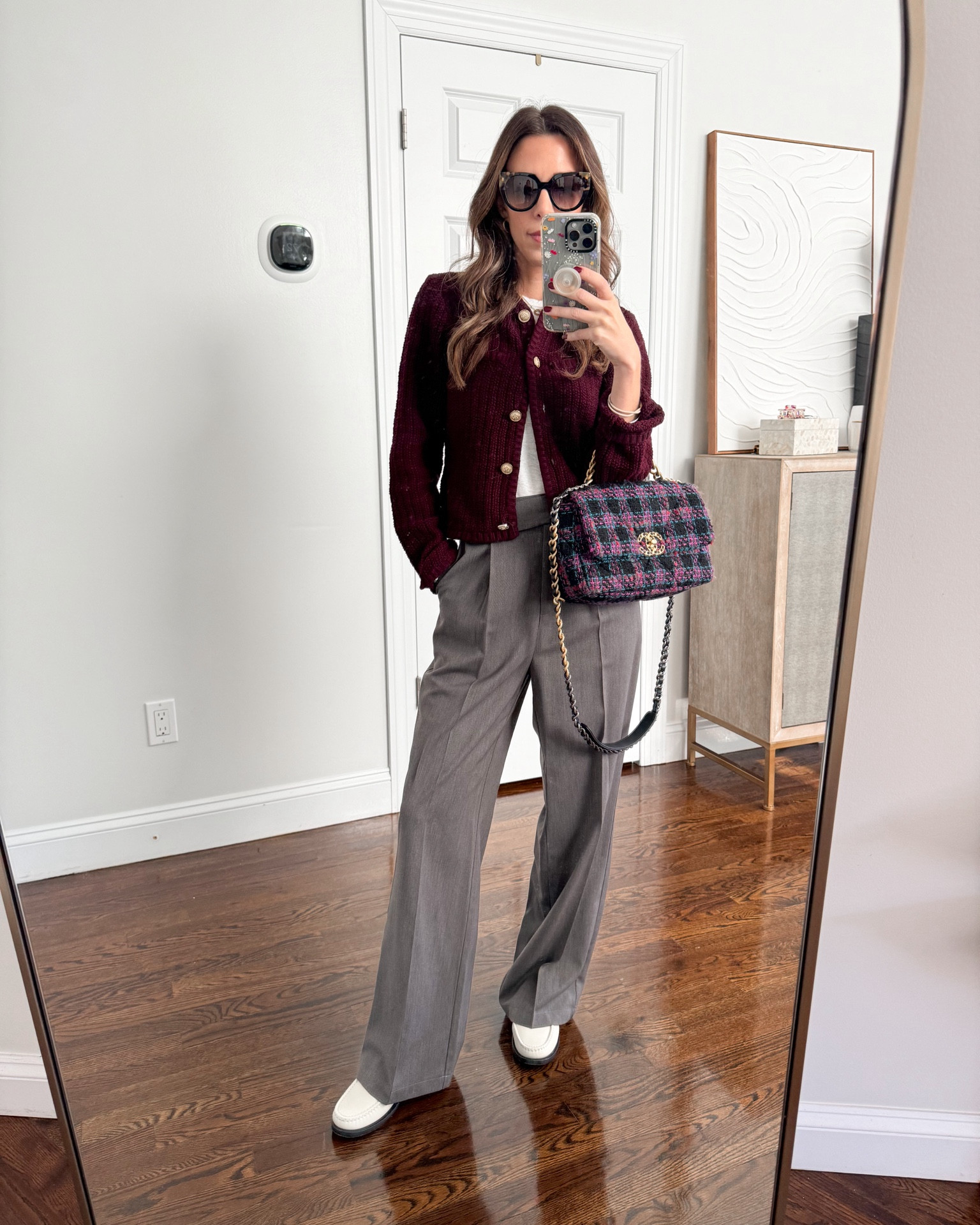 Styling burgundy and grey for the office today. 

The pants and sweater are no longer available but I tagged similar items to recreate the look! 

#LTKStyleTip #LTKFindsUnder100 #LTKFindsUnder50
