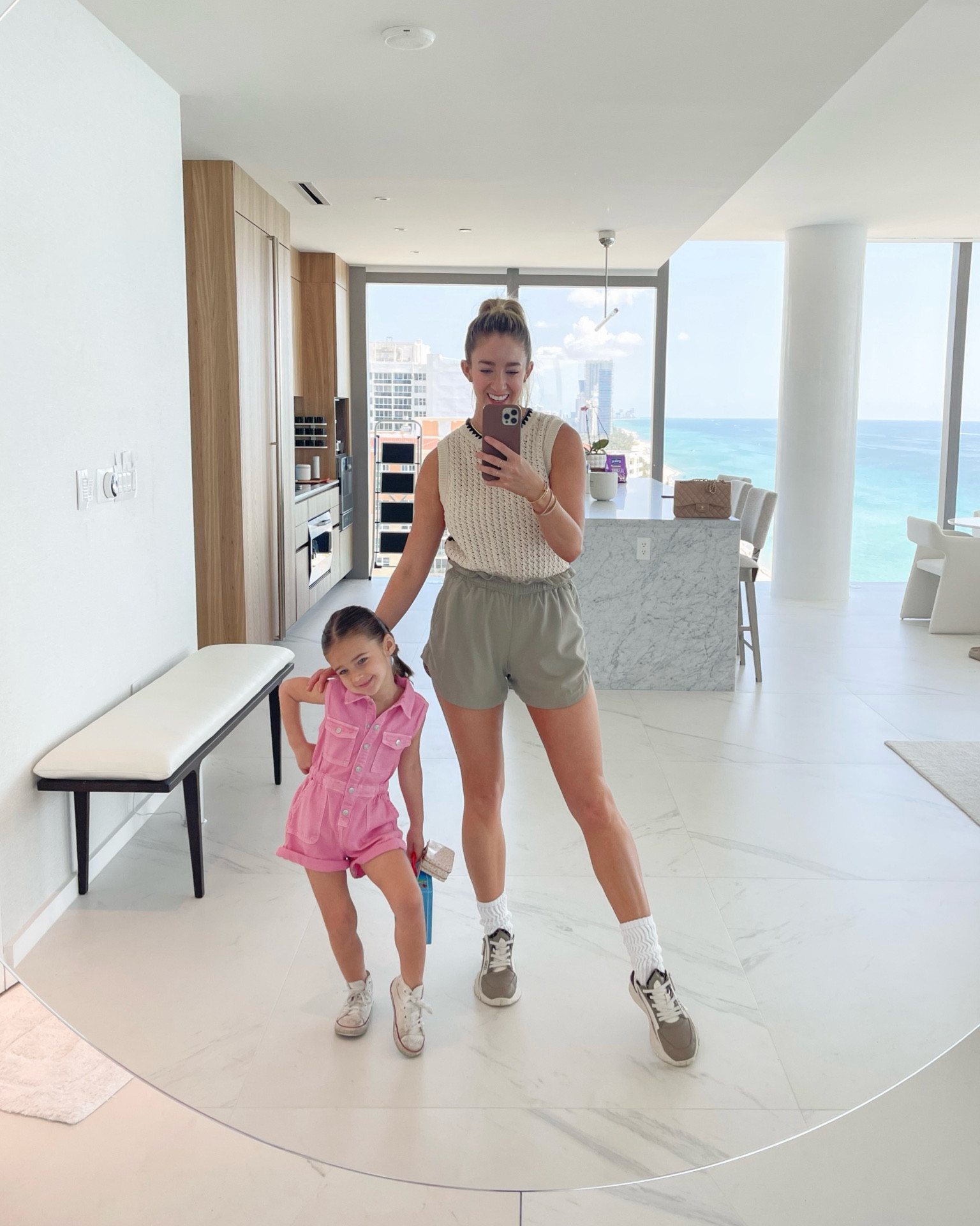 Cute mom fit for summer. Top + shorts run TTS  

#LTKStyleTip #LTKTravel #LTKActive