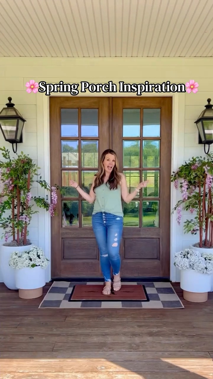 More spring front door inspiration for you! Love these outdoor rugs and doormats from Ruggable! And I paired with my fave wisteria trends that are just so pretty in the breeze!🌸 so ready for spring!!

#LTKSpringSale #LTKSeasonal #LTKHome