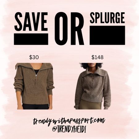 #savesplurge save or splurge, save splurge, #trendyheidi #deals #designer #pullover #trending #trendy #sweatshirt #lululemon 

#LTKGiftGuide #LTKunder50 #LTKSale