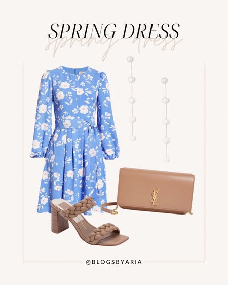 Love this floral spring dress for a wedding guest look! 

#LTKitbag #LTKSeasonal #LTKstyletip