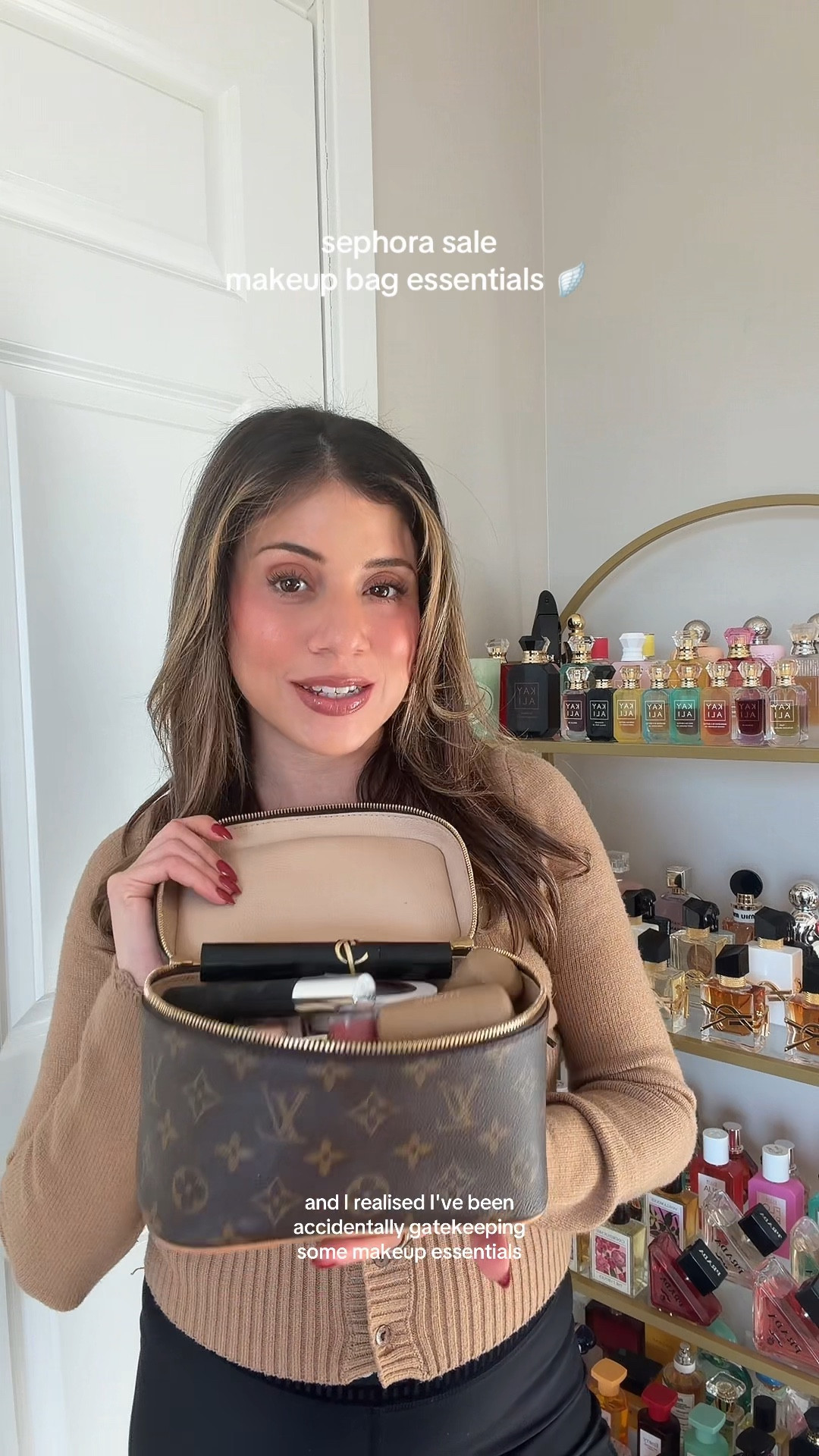 Sephora sale makeup bag essentials - skin tint, mascara, brow pencil, lip gloss, and setting powder  

#LTKHoliday #LTKSaleAlert #LTKBeauty