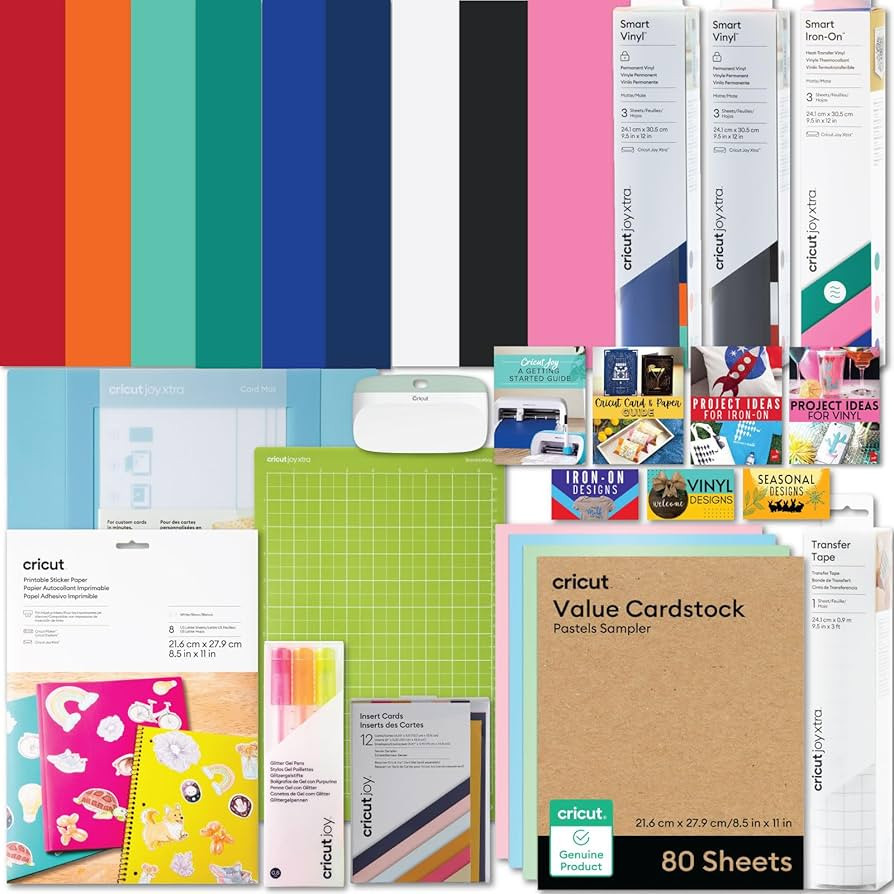 Cricut Ultimate All-in-One Materials and Accessories Bundle - 115+ Piece Beginner Sampler Materia... | Amazon (US)