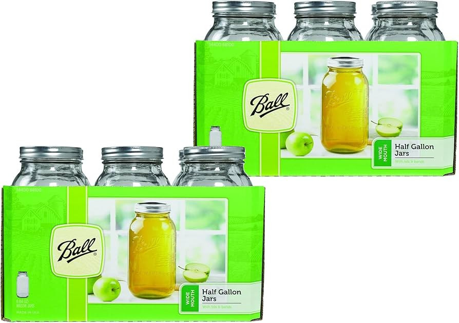 Ball 64 ounce Jar, Wide Mouth, Set of 12 | Amazon (US)