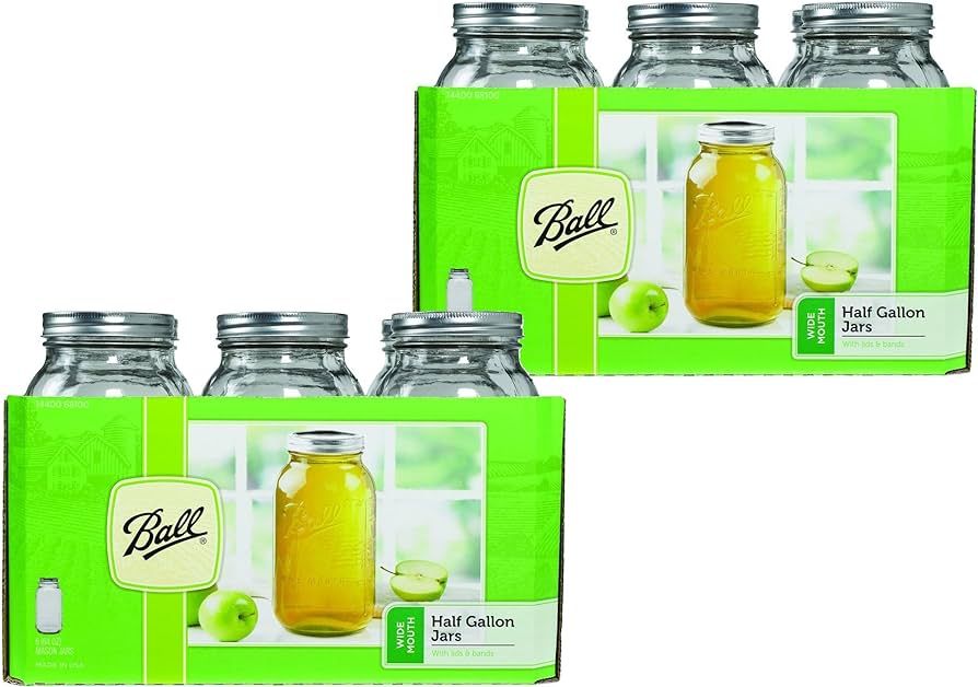 Ball 64 ounce Jar, Wide Mouth, Set of 12 | Amazon (US)