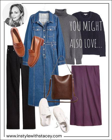 More pieces I love from Madewell! 20% off exclusively in the LTKapp! Denim dress, sweaters, skirt, jeans, loafers & casual sneakers I tried on and recommend! 

#LTKxMadewell #LTKSeasonal #LTKsalealert