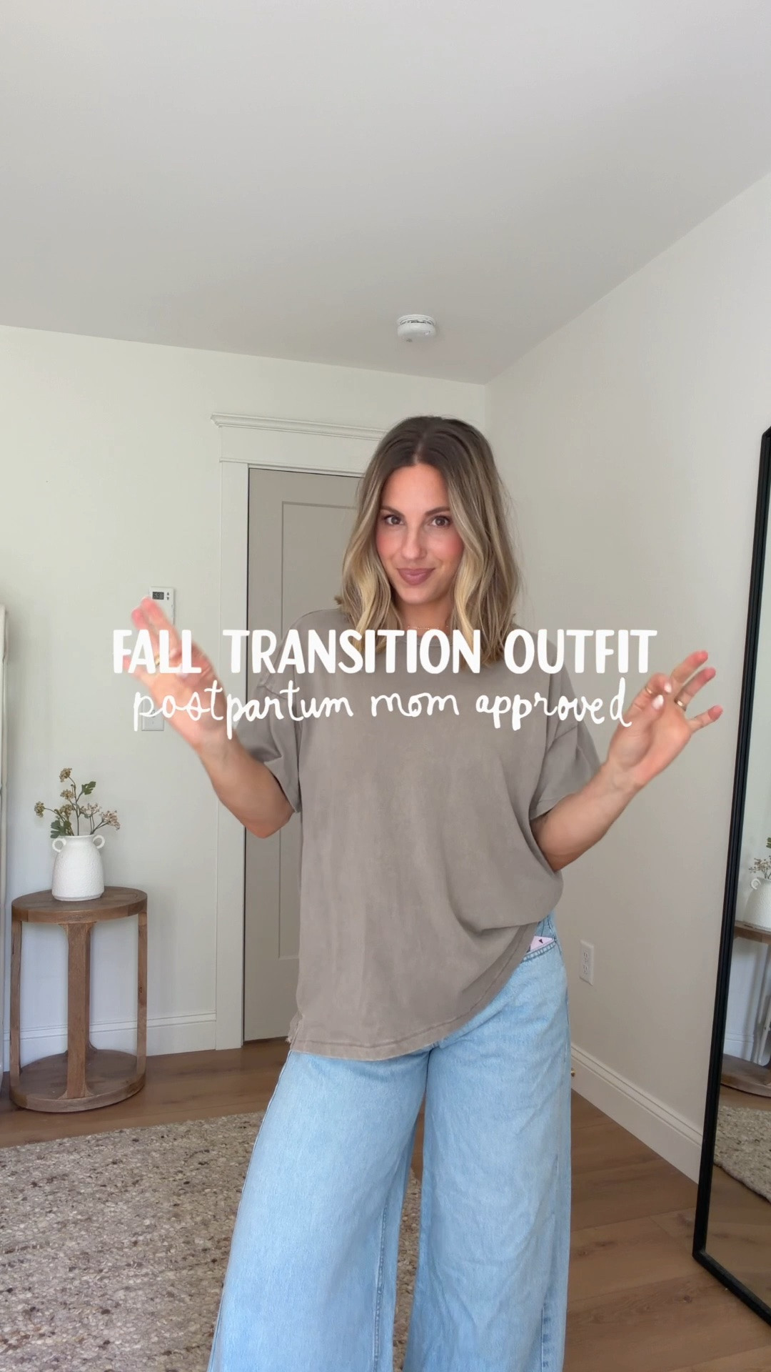 LOVING these oversized tees from Target! It comes in a handful of colors & I just love how lightweight it is😍 (wearing size medium) 

& these midrise jeans are super cute + comfy! (Wearing size 4) 

#postpartum #ootd

#LTKmomlife #LTKootd #LTKgrwm