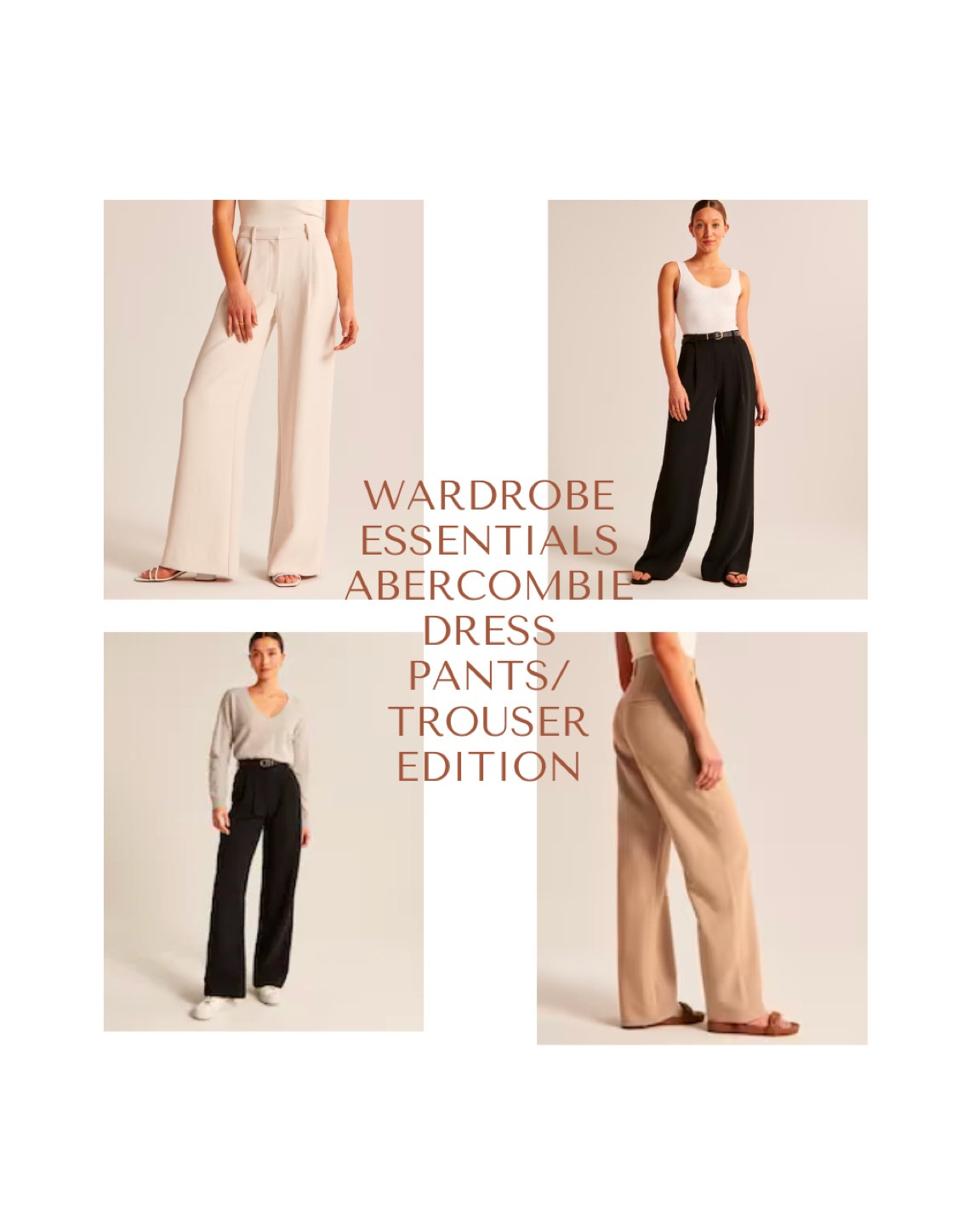 The best most flattering dress pants. Affordable dress, pants, affordable trousers, Aritzia, dupe pants, Abercrombie, pants, wardrobe, essentials for work, street style, dress, pants, street style pants, Abercrombie sale, Abercrombie sale must haves.

#LTKFind #LTKSale #LTKworkwear
