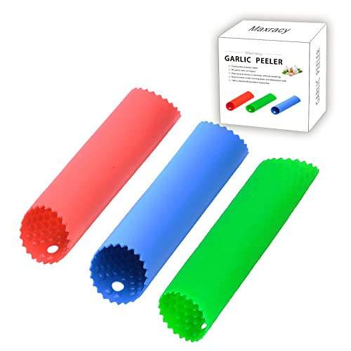 Maxracy Garlic Peeler Tube, Silicone Garlic Roller, Easy to Peel Garlic Cloves, Useful Kitchen Tool for Garlic(3colors) | Amazon (US)