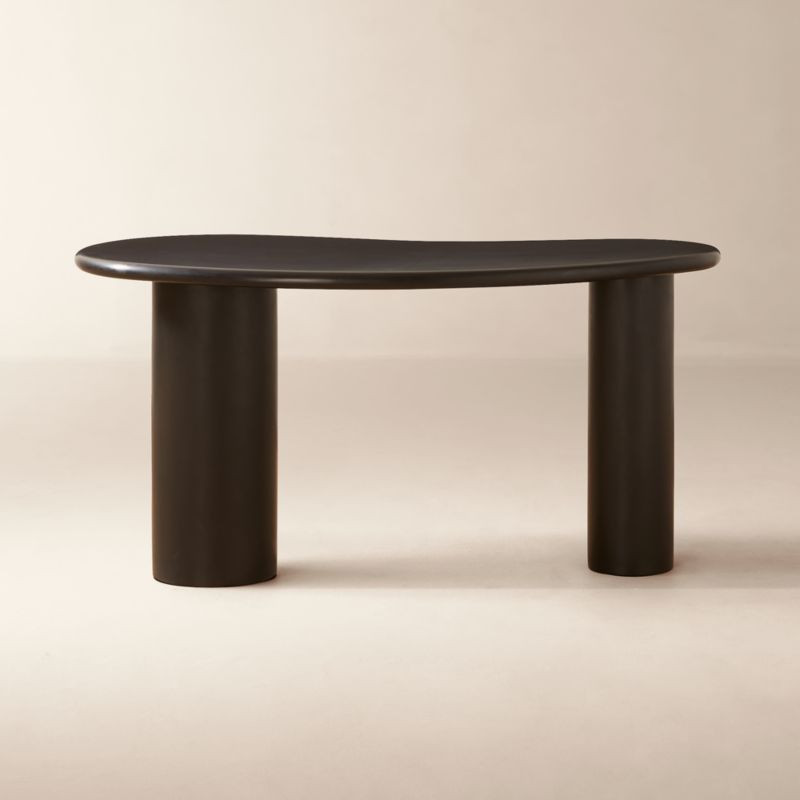 Bohne Black Resin Desk | CB2 | CB2