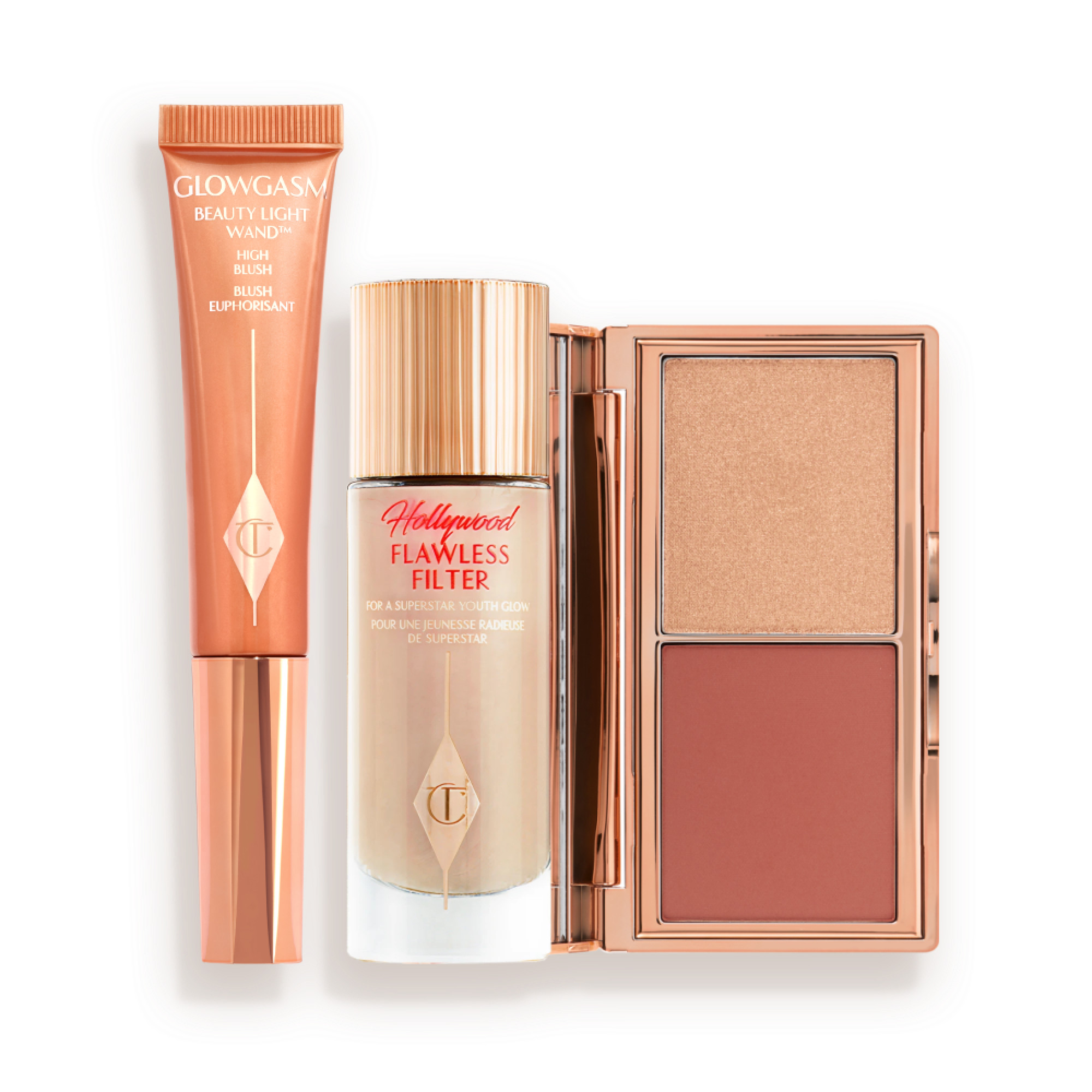 Save 35%* Charlotte's Blush + Glow Trio: Liquid Blush + Highlighter Kit | Charlotte Tilbury | Charlotte Tilbury (US)