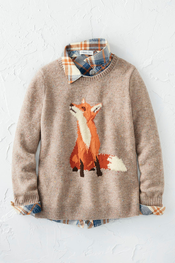 Falling for Foxes Sweater | Coldwater Creek