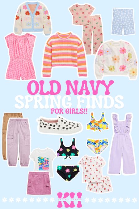 Girls spring finds from old navy!! So many sales going on right now too!!! 

Girls outfits, spring break, girls swim , girls clothes, girls outfit ideas, rompers, spring outfits for girls 

#LTKSeasonal #LTKitbag #LTKkids