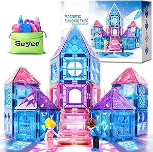 Soyee Diamond Magnetic Building Blocks - Princess Toys for 3-8 Year Old Girls & Boys - 3 4 5 6 Ye... | Amazon (US)
