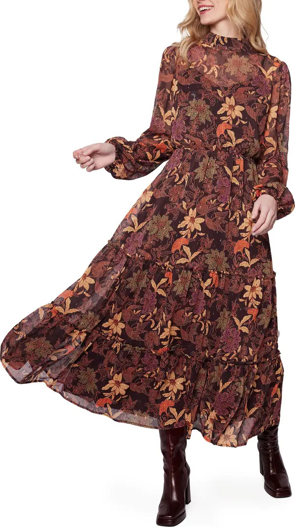 Wild Bergamot Floral Long Sleeve Dress | Nordstrom