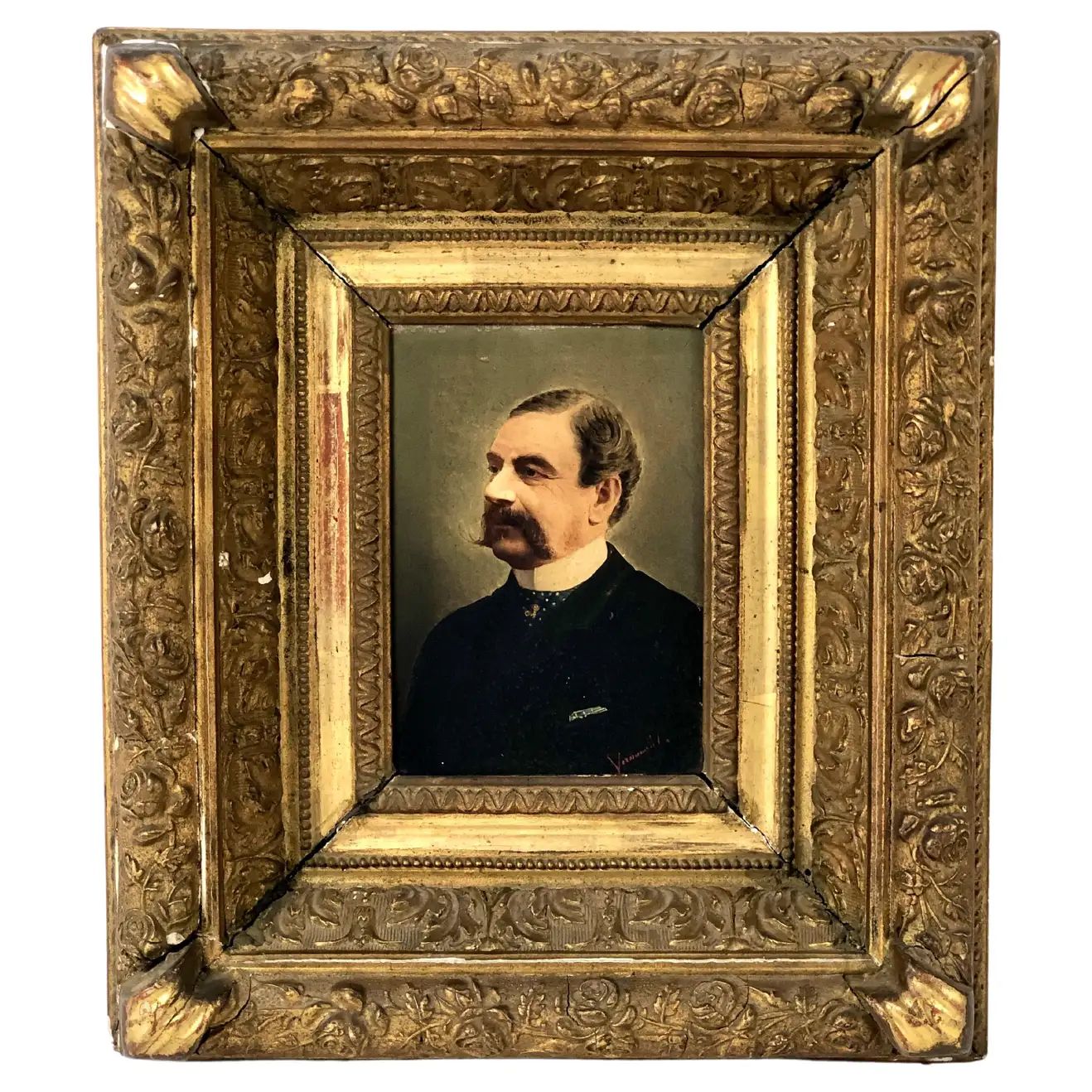 Portrait from a Dignitary Gentleman of the 19th Century | 1stDibs