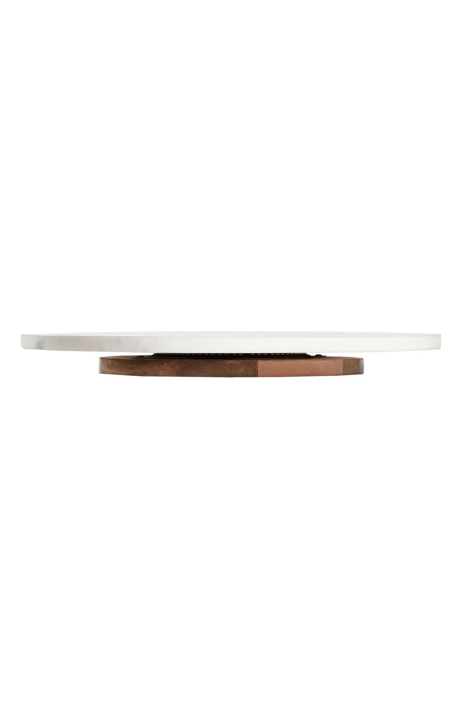 Nordstrom at Home Marble & Acacia Wood Lazy Susan | Nordstrom | Nordstrom