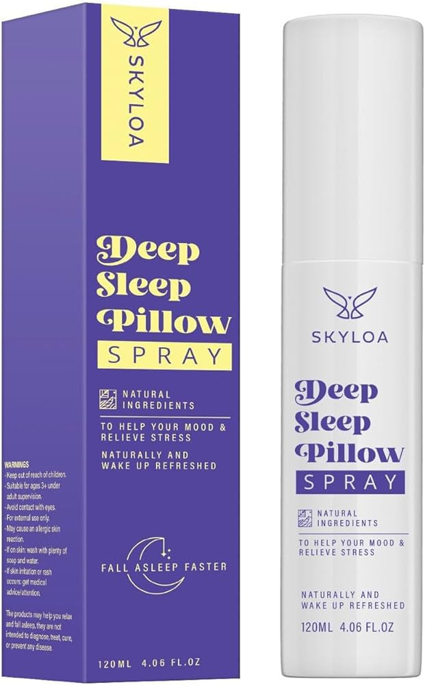 Skyloa Deep Sleep Pillow Spray: Natural Sleep Rest Aid with Lavender for Relaxation 120ml, 4 fl o... | Amazon (US)