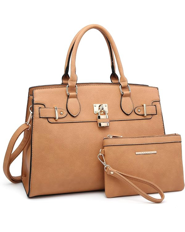 Dasein Women Handbags and Purses Ladies Shoulder Bag Top Handle Satchel Tote Work Bag with Matchi... | Amazon (US)