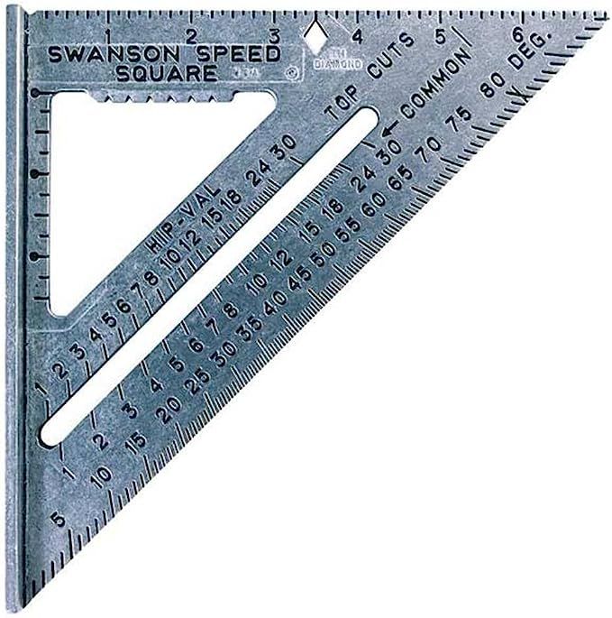 Swanson Tool Co S0101 7-inch Speed Square Layout Tool with Blue Book | Amazon (US)