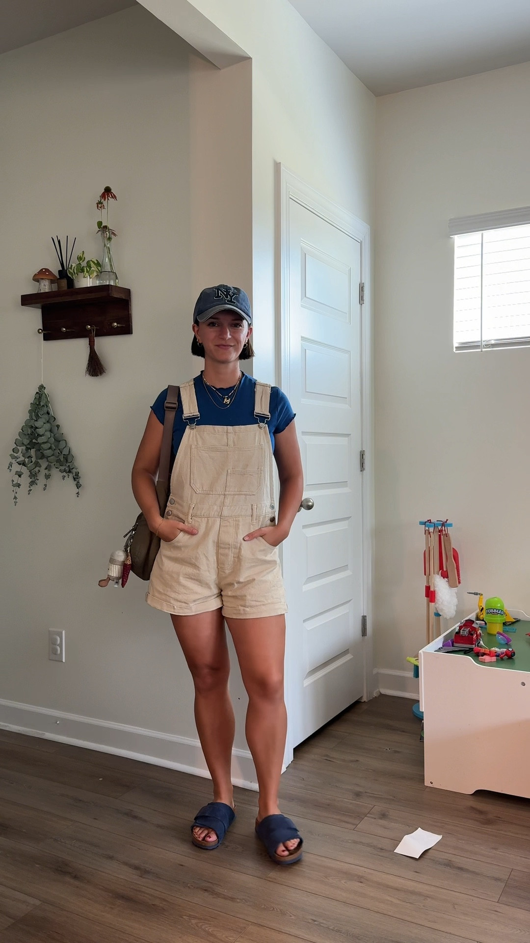 Short overalls outfit idea💙 size small 

#LTKSeasonal