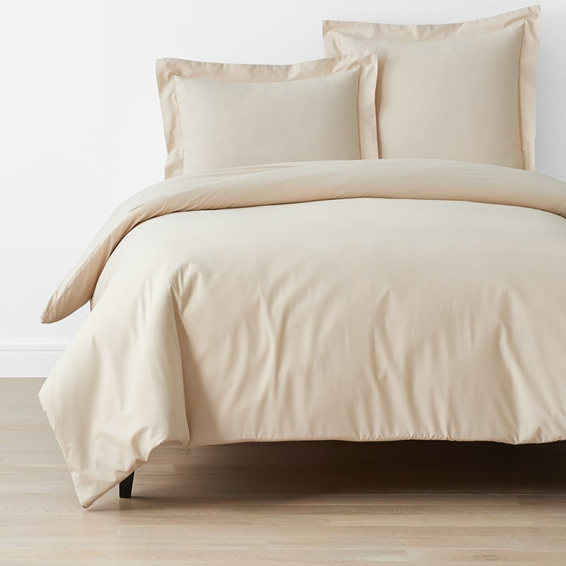 Brushed Cotton Duvet Cover - Sand, Queen | The Company Store