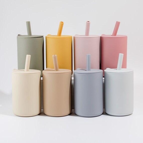 Silicone Sippy Cup  Silicone Straw Cup  Toddler Straw Cup  | Etsy | Etsy (US)