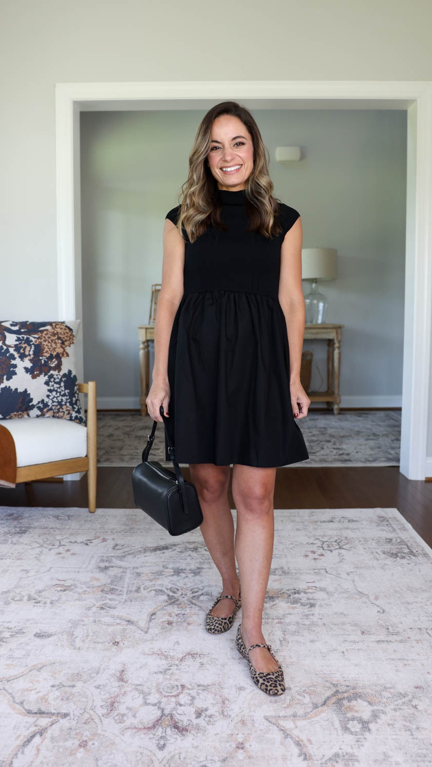 Four petite-friendly early fall dresses! 

Floral dress (Boden): petite 0 
Navy floral dress (Boden): petite 0 
Black dress (Anthropologie): petite xxs 
Rust corduroy dress (Anthropologie): xxs

#LTKPetite