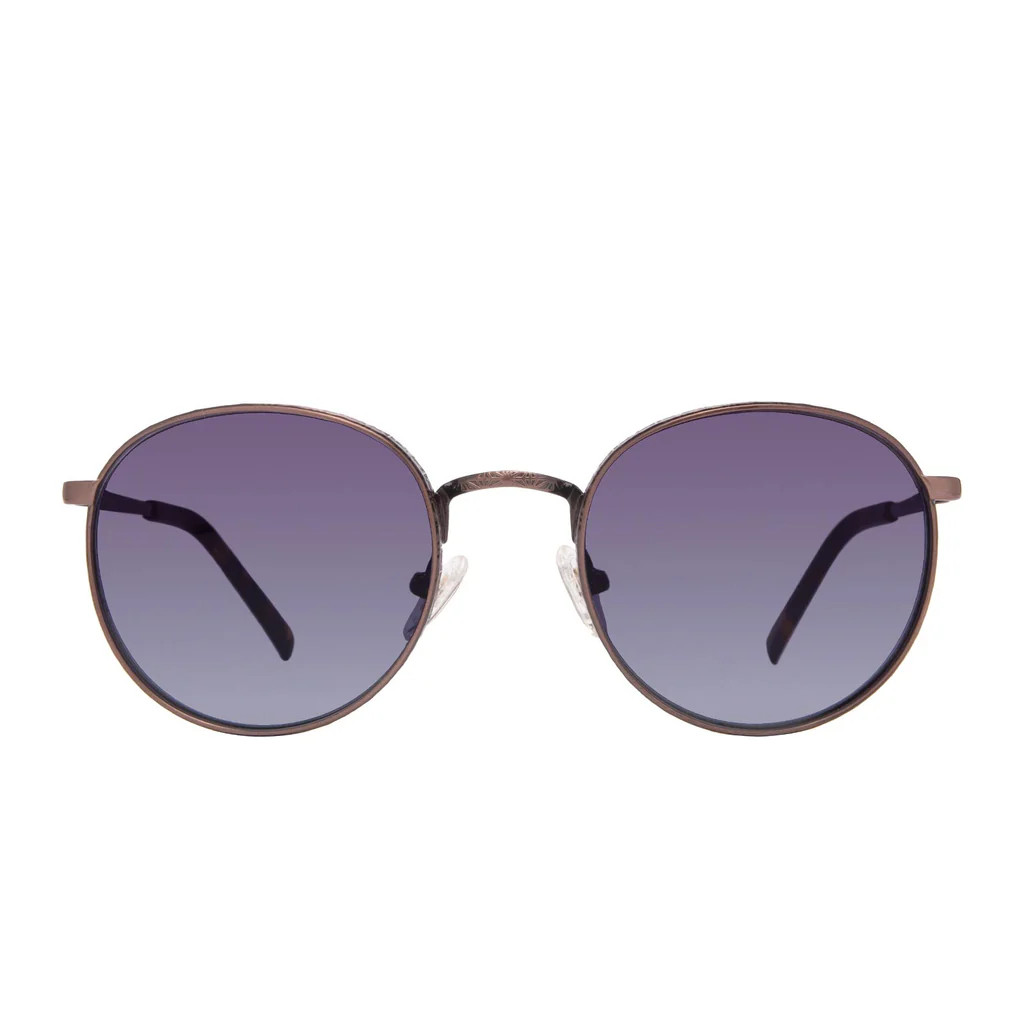 BROOKS - BRUSHED BROWN + GREY TO BLUE GRADIENT | DIFF Eyewear