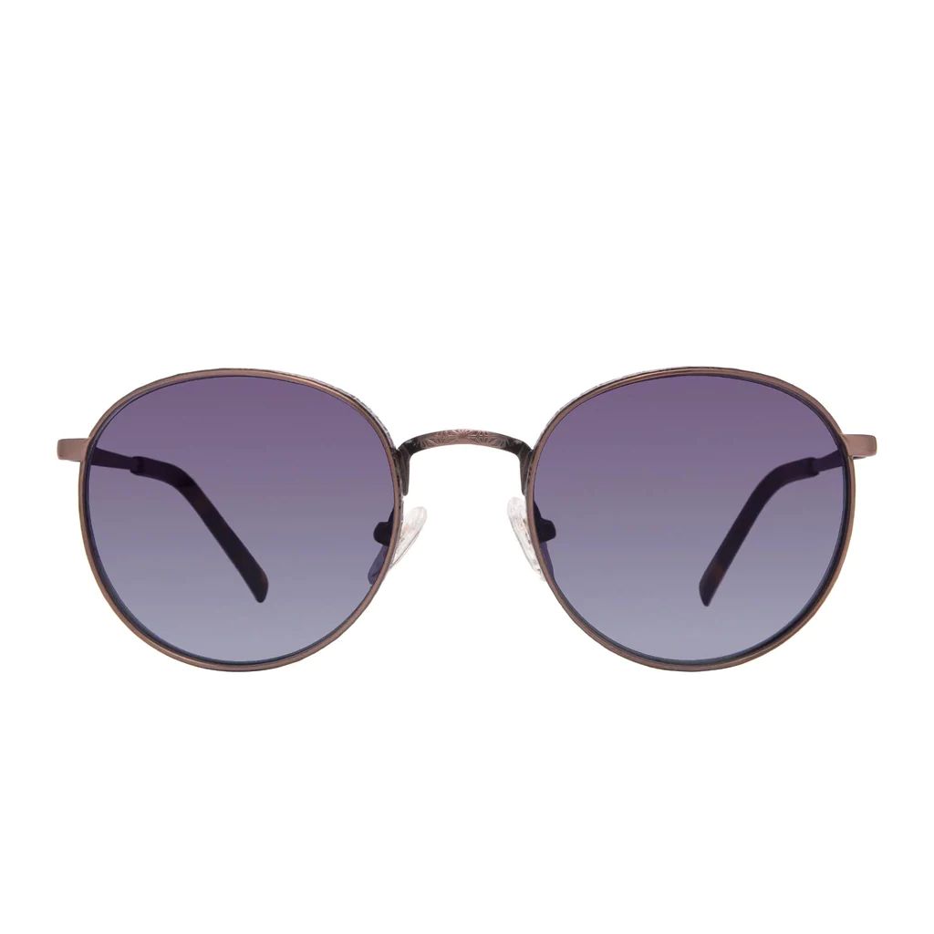 COLOR: brushed brown   grey to blue gradient | DIFF Eyewear