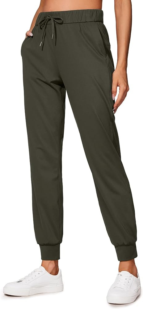 CRZ YOGA 4-Way Stretch Workout Joggers for Women 28" - Casual Travel Pants Lounge Athletic Sweatp... | Amazon (US)