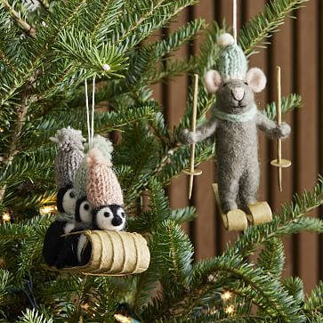 St. Jude Felt Animal Ornaments | West Elm | West Elm (US)