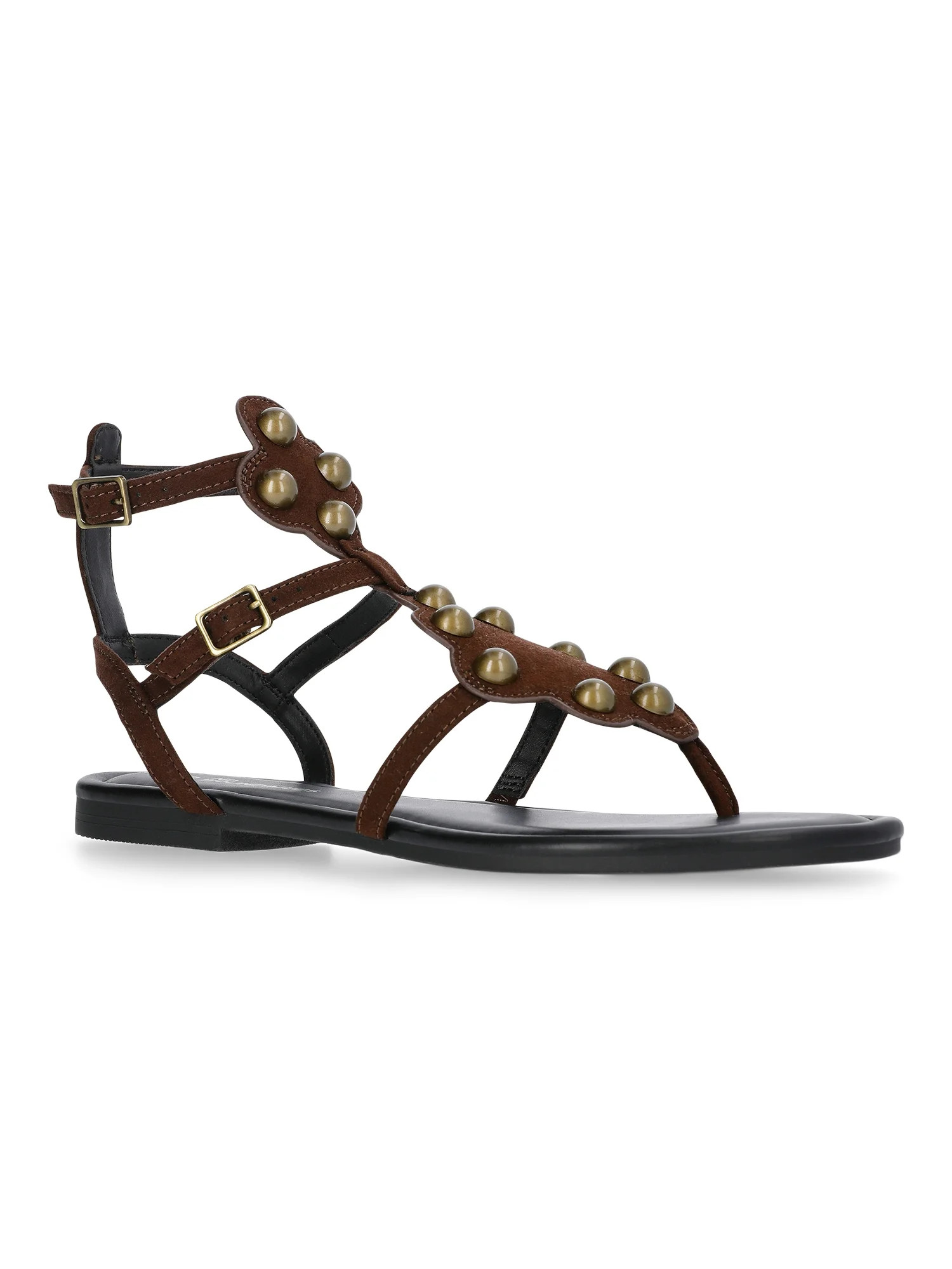 No Boundaries Women's Studded Gladiator Sandals | Walmart (US)