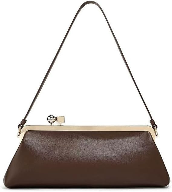 Kisslock Purse Shoulder Bag for Women Elegant Kiss Lock Handbag Evening Clutch Purses Spherical M... | Amazon (US)