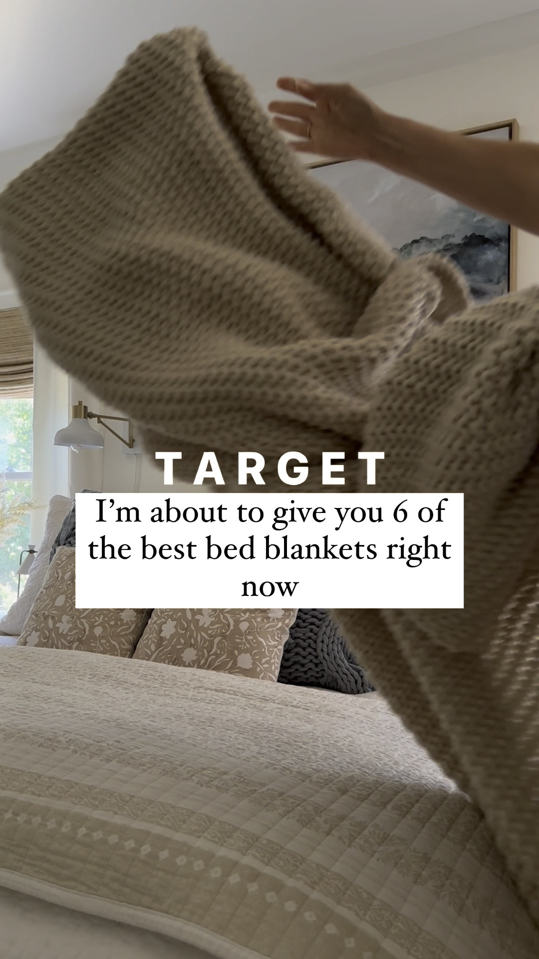 Target bed blankets // Casaluna chunky knit blanket // The blanket in this video is the chunky knit one and is a king size in the natural color  

#LTKsalealert #LTKhome #LTKVideo