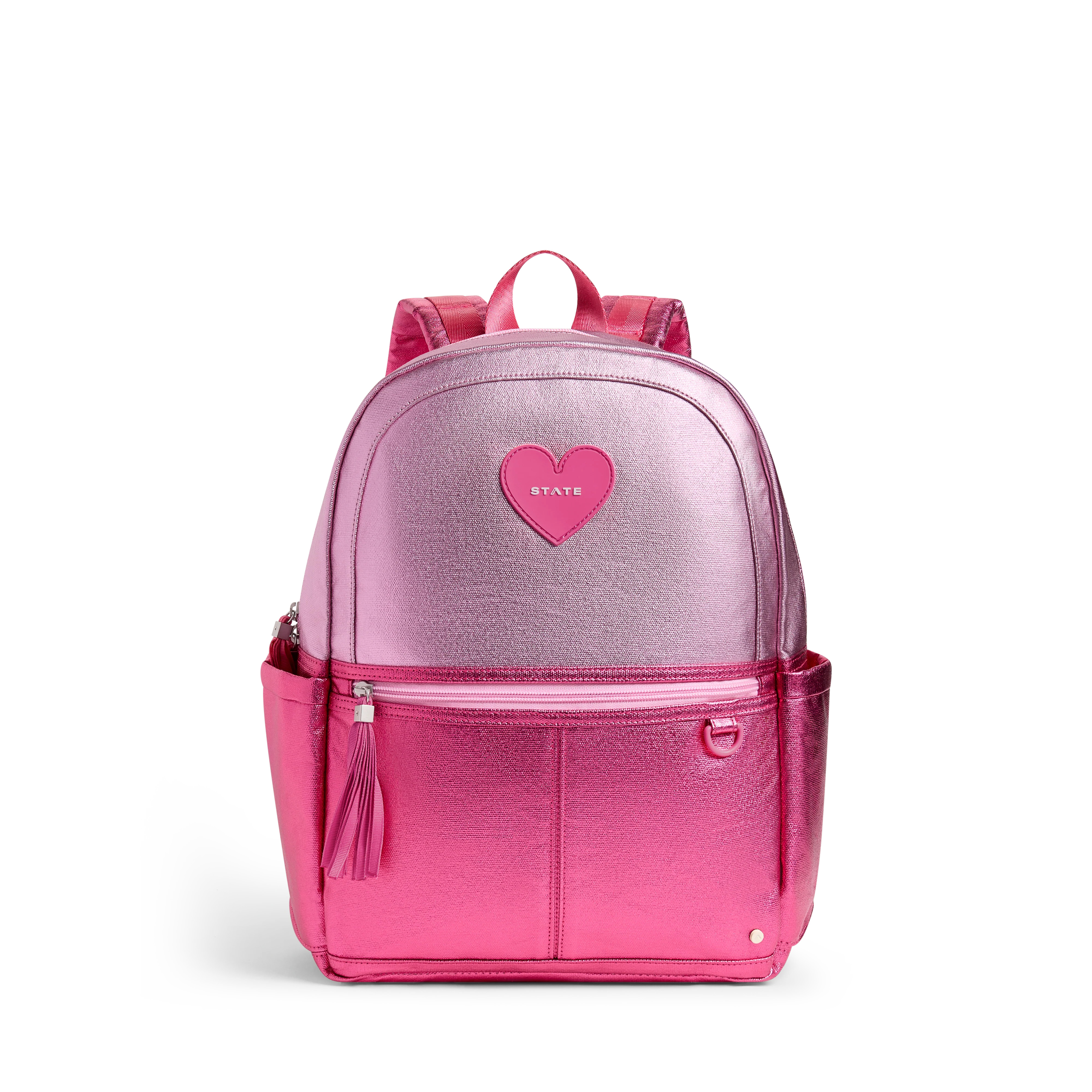 STATE Bags | Kane Kids Backpack Metallic Pink/Hot Pink Colorblock | STATE Bags