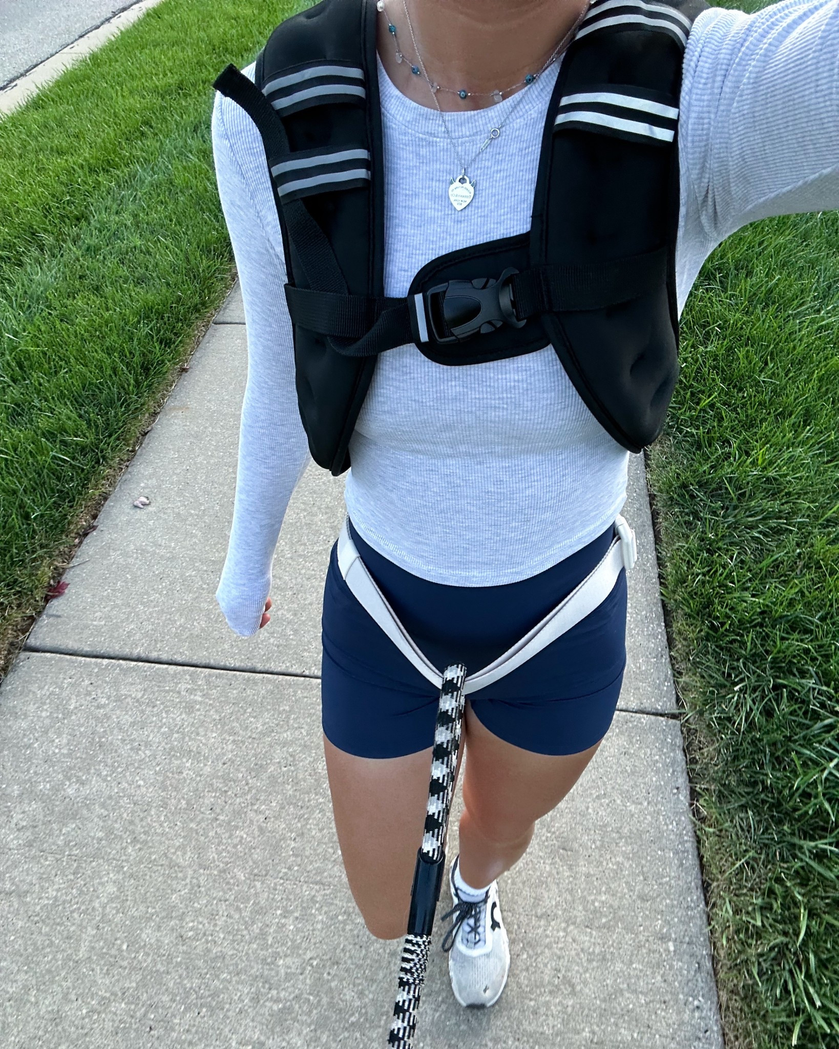 Top XS
Bottoms M 
Vest 12lbs 

#LTKShoeCrush #LTKStyleTip #LTKActive